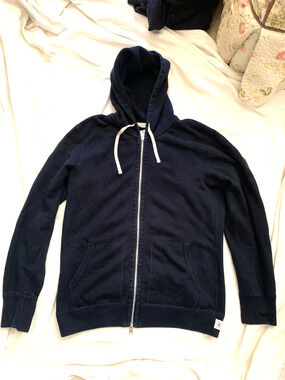 Reigning Champ Men’s Heavyweight Hoodie (Blue - Size Large)